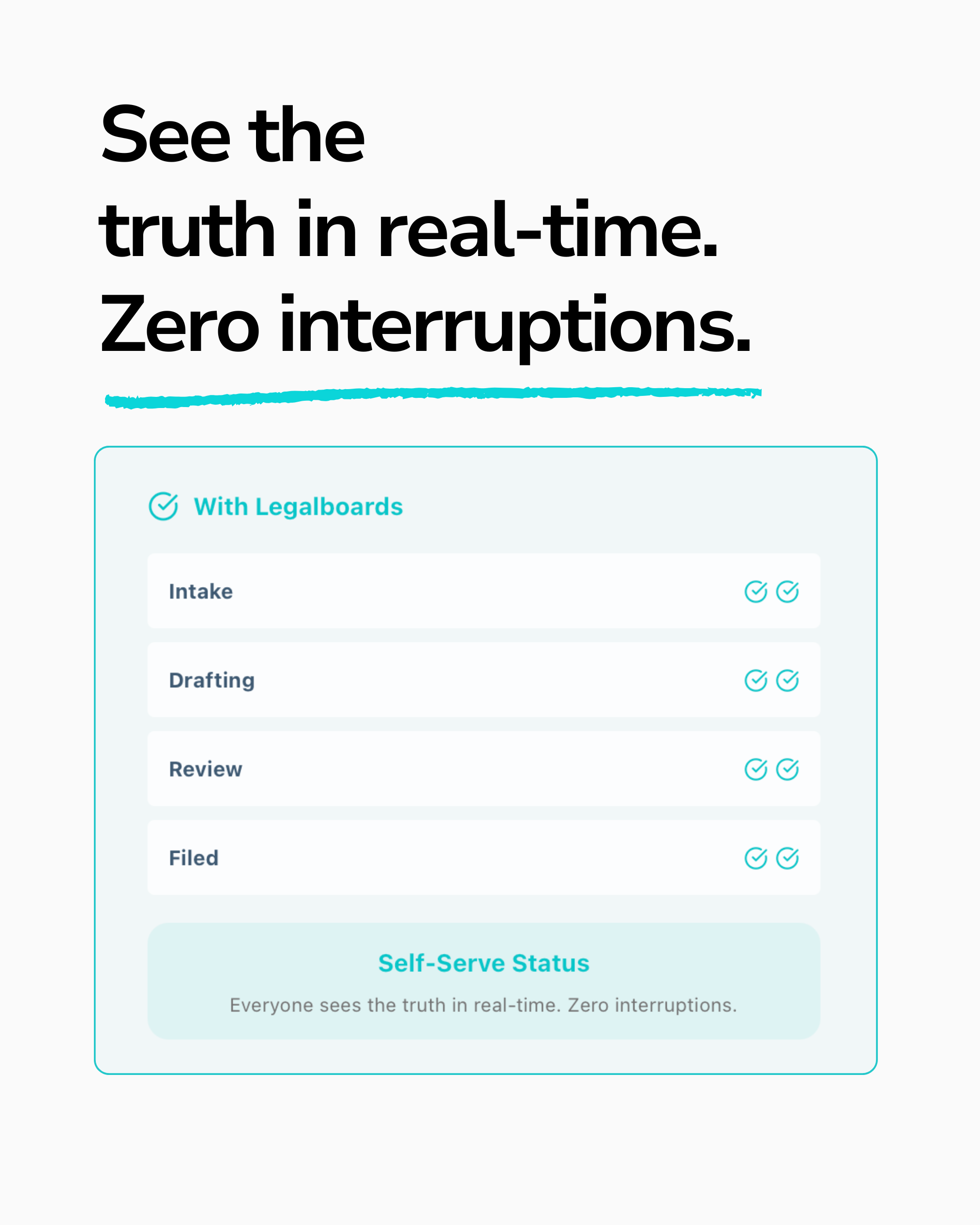 See the truth in real-time
